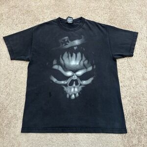 Vintage Y2K WWE Triple H T Shirt Men's Large Kings Of Kings Black Wrestling Tee